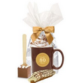 Cocoa Stick & Biscotti Gift Mug - Brown